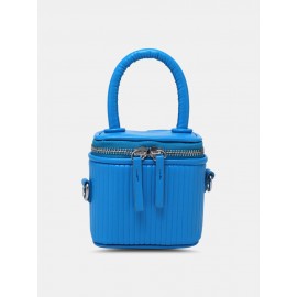 Women Faux Leather Fashion Shopping Solid Candy Bright Color Mini Handbag Crossbody Bag