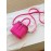 Women Faux Leather Fashion Shopping Solid Candy Bright Color Mini Handbag Crossbody Bag