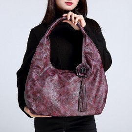 Brenice National Style Vintage Floral Crossbody Bag Handbag For Women