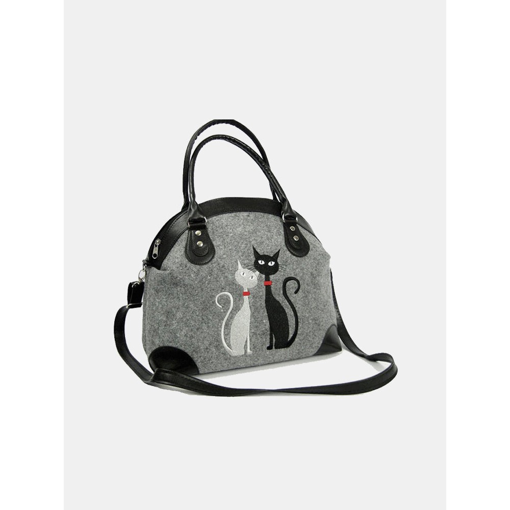 Women Crossbody Bag Cat Pattern Handbag
