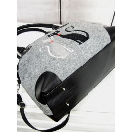 Women Crossbody Bag Cat Pattern Handbag