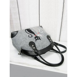 Women Crossbody Bag Cat Pattern Handbag