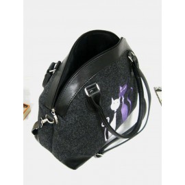 Women Crossbody Bag Cat Pattern Handbag