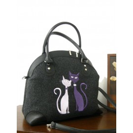Women Crossbody Bag Cat Pattern Handbag