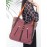 Brenice National Canvas Handbags Vintage Flower Shoulder Bags Multifuntion Backpack