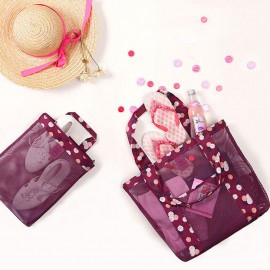 Honana HN-TB25 Travel Mesh Organizer Bag Large Beach Toiletry Storage Tote Bag