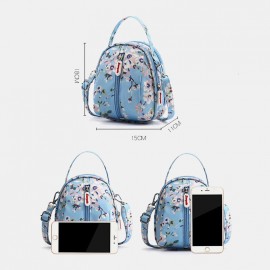 Women Nylon Waterproof Print Casual Shoulder Bag Handbag