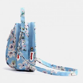 Women Nylon Waterproof Print Casual Shoulder Bag Handbag