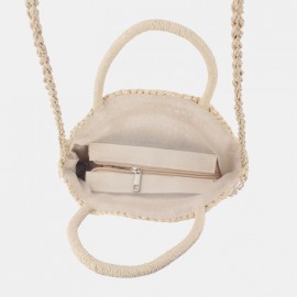 Women Travel Summer Beach Straw Handbag Shoulder Bag