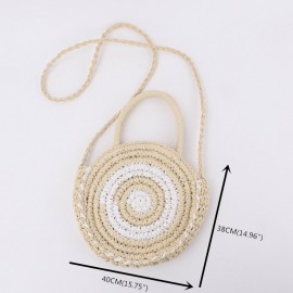 Women Travel Summer Beach Straw Handbag Shoulder Bag