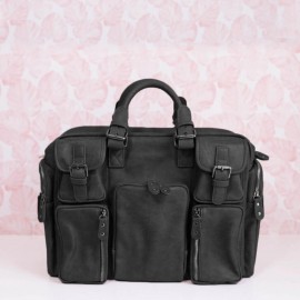 Women Casual Large Capacity Multifunction Handbag Solid Shoulder Bag