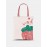 Women Canvas Cute Large Capacity Print Strawberry Pattern Handbag Tote