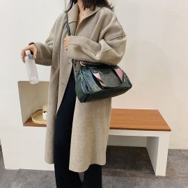 Women Vintage PU Leather Handbag Shoulder Bag Crossbody Bag