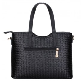 Women 3 PCS Vintage PU Leather Shoulder Bag Handbag Clutch Bag