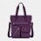 Women Solid Nylon Waterproof Large Capacity Crossbody Bag