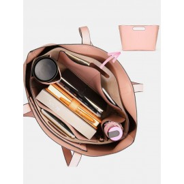 Women 2 PCS 15.6 Inch Laptop Pocket Multi-pocket Large Capacity Removable Key Multifunctional Handbag Tote