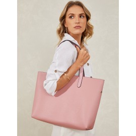 Women 2 PCS 15.6 Inch Laptop Pocket Multi-pocket Large Capacity Removable Key Multifunctional Handbag Tote