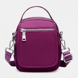 Women Nylon Waterproof Solid Casual Shoulder Bag Handbag