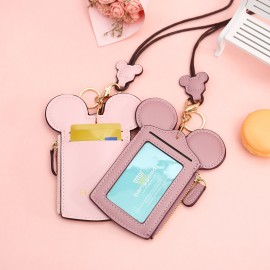 Women Cute Animal Shape Card Holder Wallet Purse Neck Bag
