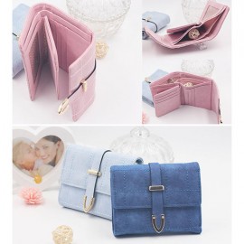 Stylish Women Candy Color Small Wallet Short Purse For Women