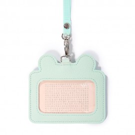 Women Cute Animal Card Holder Solid Wallet Purse Neck Bag