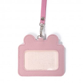 Women Cute Animal Card Holder Solid Wallet Purse Neck Bag