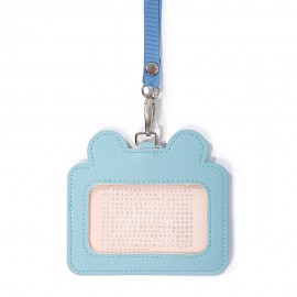 Women Cute Animal Card Holder Solid Wallet Purse Neck Bag