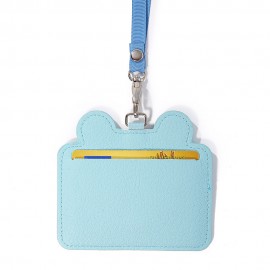 Women Cute Animal Card Holder Solid Wallet Purse Neck Bag