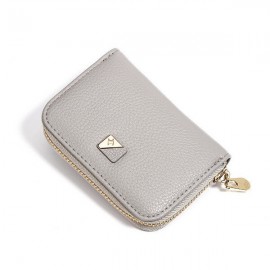 Women PU Leather 9 Card Slot Wallet Leisure Solid Coin Purse