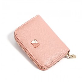 Women PU Leather 9 Card Slot Wallet Leisure Solid Coin Purse