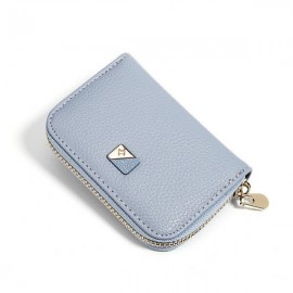 Women PU Leather 9 Card Slot Wallet Leisure Solid Coin Purse