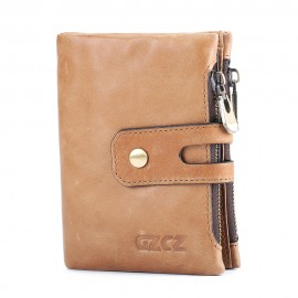 Genuine Leather Bifold Wallet Female Small Wallet Money Bag Coin Purse Card Holder