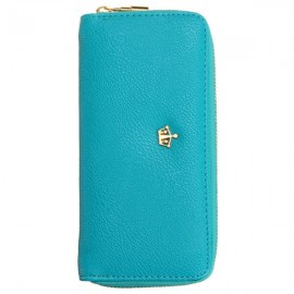 Women Crown Pattern Zipper Long Wallet