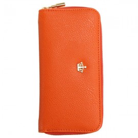 Women Crown Pattern Zipper Long Wallet