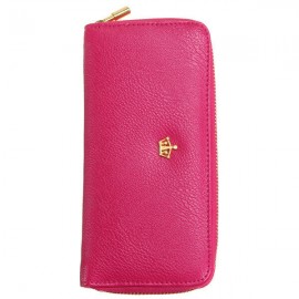 Women Crown Pattern Zipper Long Wallet
