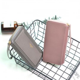 Women Multi-function Faux Leather Wallet 6 Inch Phone Bag Card Holder
