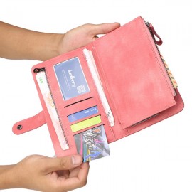 Women 9 Cards Slots Wallet Long Phone Bag