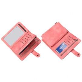 Women 9 Cards Slots Wallet Long Phone Bag