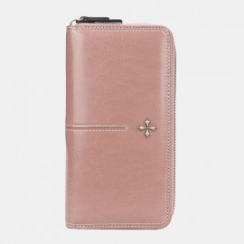 Women 27 Card Slots Long Wallet Zipper Phone Purse