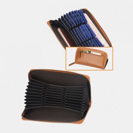 Women 27 Card Slots Long Wallet Zipper Phone Purse