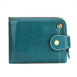 RFID Women Genuine Leather Multi-function Wallet