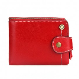 RFID Women Genuine Leather Multi-function Wallet