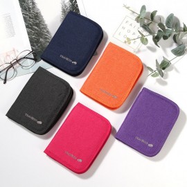 Oxford Cloth Card Holder Minimalist Short Travel Ticket Cash Wallet Card Separate Passport Pack