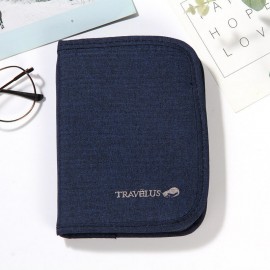 Oxford Cloth Card Holder Minimalist Short Travel Ticket Cash Wallet Card Separate Passport Pack