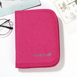 Oxford Cloth Card Holder Minimalist Short Travel Ticket Cash Wallet Card Separate Passport Pack
