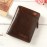 Women RFID 10 Card Holder Vintage Oil Leather Short Wallet Coin Purse