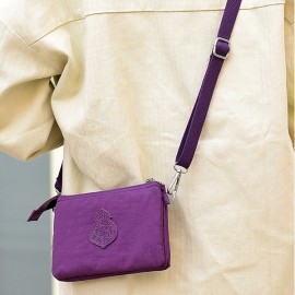 Women Nylon Waterproof Multi-function Clutch Bag Phone Bag Shoulder Bag