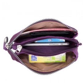 Women Nylon Waterproof Multi-function Clutch Bag Phone Bag Shoulder Bag
