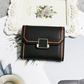 Women Genuine Leather 9 Card Slot Wallet Vintage Purse