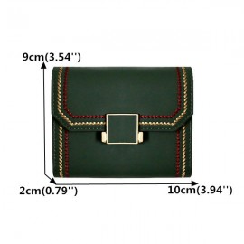 Women Genuine Leather 9 Card Slot Wallet Vintage Purse